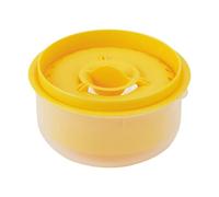 QUXVUIS Cuillère à entonnoir de cuisson de cuisine, séparation facile du jaune d'œuf, moins dégâts, ABS, cuisson cuisine, entonnoir séparation des œufs, cuillère efficace, jaune