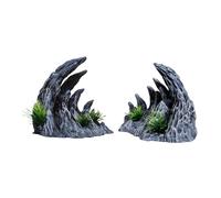 QUXVUIS Décorations de Roches pour Aquarium, créant Une atmosphère Vivante dans Un Environnement Aquatique. Paysage Artificiel pour Poissons, cachette.