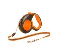 QUXVUIS Découvrez la liberté de la Laisse rétractable Automatique pour Chien, avec Sangle en Nylon réfléchissante, Laisse rétractable pour Chien, Facile à Utiliser, Orange 3cm