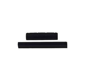 QUXVUIS Découvrez un son exceptionnel avec ce sillet de guitare électro-acoustique en bois d'ébène. Accessoires pour ukulélé : sillet à fente pour guitare 4 cordes, de