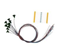 QUXVUIS Des mondes miniatures prennent vie grâce à l'éclairage LED pour trains miniatures (échelle 1/87 HO, lot de 10), plafonniers, lustres et luminaires pour jardin miniature.