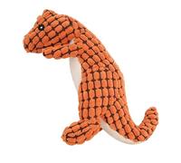 QUXVUIS Dinosaure Artificiel résistant pour aux morsures réutilisable Jouet de Longue durée molaire Vif drôle Beau Jouet à mâcher Chiot approvisionnement aérobie, Orange