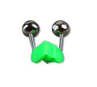 QUXVUIS Double Spirale Cloches pêche Morsure alarmes LED Vibration Sensible attirail Carpe métal Tige Pointe Clips Alerter Outil de pêche