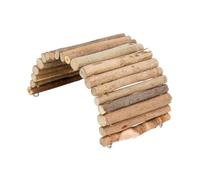 QUXVUIS Échelle d'escalade pour hamster, tunnels en bois, décoration d'habitat polyvalente pour reptiles, solutions de grottes et de confort pour geckos, échelle d'escalade pour hamster, cachette pour