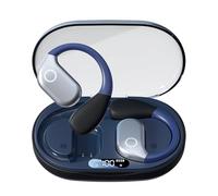 QUXVUIS Écouteurs de traduction en temps réel avec Modes de traduction multi-scénarios, son HD, confortables à porter, portables et pratiques, Noir