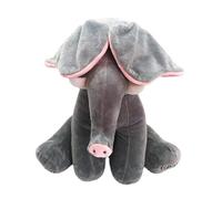 QUXVUIS Éléphant en Peluche interactif, Jouet Musical pour bébé, Chante et Bouge Les Oreilles, pour des Moments de Jeu Amusants et stimulants. Peluche électrique pour Enfants.