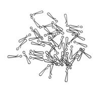 QUXVUIS Émerillons à Anneaux Solides pour hameçons, connecteurs pour leurres, poignée à Anneau Unique réduisant la résistance l'eau, émerillons roulement, Accessoires
