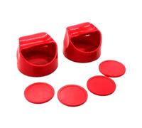 QUXVUIS Ensemble d'accessoires pour Hockey sur air avec poignées de But et poussoirs : Une Solution de Jeu d'intérieur Amusante pour revivre des Souvenirs d'enfance !