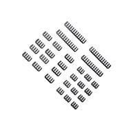 QUXVUIS Ensemble de 24 Attaches de câbles pour Ordinateur, résistantes et efficaces, pour Une Organisation optimale des câbles : 12 Attaches 8 Broches et, Noir, 4 Broches 6 24