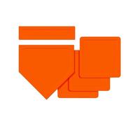 QUXVUIS Ensemble de 5 Bases de Baseball et Softball en Caoutchouc résistant pour aux intempéries pour des Parties sans Fin. Jeu Lancer Base, marbre et Autres Objets à Utiliser dans Votre Jardin.,