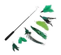 QUXVUIS Ensemble de 8 Jouets interactifs pour Chats, Comprenant Une Extensible en Peluche avec 7 recharges, Un Jouet télescopique pour l'entraînement et Le griffage. Idéal pour stimuler Les