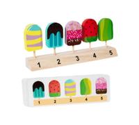 QUXVUIS Ensemble de Jouets Alimentaires réalistes, Jeux de Glaces pour Petites Filles, Stimulant l'imagination et Le développement cognitif, Glace glacée, 21.7 x 4 x 9 cm