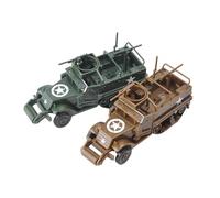 QUXVUIS Ensemble de Jouets de véhicules blindés à l'échelle 1/72 Comprenant Deux modèles assemblés pour garçons. Montage et Facile. Kit Construction en Plastique. Voiture blindée.