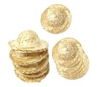 QUXVUIS Ensemble d'ornements créatifs de Mini Chapeaux de Maison poupée à l'échelle 1/6 Comprenant des Chapeaux Paille tricotés, des Cadeaux Que Tout Le Monde appréciera Mini Chapeau poupées