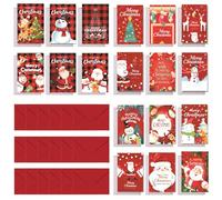 QUXVUIS Enveloppes de taille Adorable 36x, cartes cadeaux de noël en argent, cartes d'invitation fête faites à la main, vœux vierges DIY