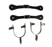 QUXVUIS Éperon de Botte de Cheval Professionnel en Acier Inoxydable, Compact et Portable, Facile à Utiliser, Style Western Antique, pour Hommes et Femmes.