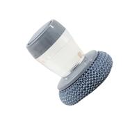 QUXVUIS Épurateur de vaisselle en acier brosse de distribution savon automatique boule fil éponge à récurer lavage lavage outil nettoyage ménage