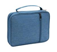 QUXVUIS Étui de Bible chic avec poignée et poche zippée, idéal pour les personnes qui apprécient l'alliance du style et de la qualité, garantissant une longue durée de vie, Bleu, 28 x 5.5 x 20. cm