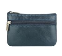 QUXVUIS Fentes pour Cartes avec Poche zippée pour Transporter Facilement des Cartes et des pièces de Monnaie avec Style, gérer Les Petits Objets, Pochettes imperméables pour de crédit, Bleu