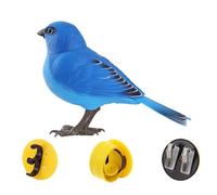 QUXVUIS Figurine d' Chanteur réaliste, Jouet interactif pour Enfants. Imite Les mouvements naturels d'un Vrai . Gazouille et Chante Magnifiquement. , Mésange Bleue , 13.5 x 9 cm