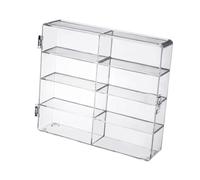 QUXVUIS Figurines d'action Modèle Transparent de Voitures Mallette de Rangement Boîte Acrylique Anti-poussière Boîte Maintient Les Objets Collection en État Vitrine Acrylique Case