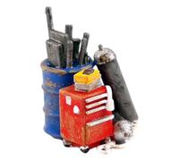 QUXVUIS Figurines de Diorama en résine, maquettes de Trains Miniatures, Kits Construction, dioramas à l'échelle 1/64, Accessoires pour maquettes, Jouets pour Roues Pompiers. Kits Construction