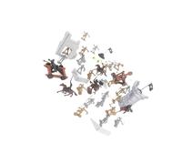 QUXVUIS Figurines de Soldats médiévaux - Coffret de Jeu interactif - Cadeau de Collection - Jeu de Groupe pour Enfants - de Guerre Historique - Décoration
