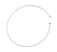 QUXVUIS Fil collier cerceau collier Bracelet Bracelet bijoux maison maison bricolage faisant artisanat trouver des pièces de rechange accessoires, Argent Blanc