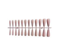 QUXVUIS Filles Mat Faux Ongles Court Réutilisable Ballet Beauté Manucure Couverture Complète Patch Fournitures Ongles Artificiels , Couleur chair , TJP1170-Y3-B1