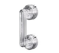 QUXVUIS Forte ventouse main courante salle de bain poignée d'aspiration poignée d'aspiration sûre aspiration facile pour porte main courante glisser peut être, Couleur transparente