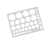 QUXVUIS Gabarit de cercle en papier pour projets de quilling avec fonctionnalités améliorées. Pochoir conception amélioré avec marquages taille, dimensionnement bride, échelle