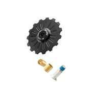 QUXVUIS Galets de dérailleur arrière de Pointe, Guide-Galets pour vélo, offrant Une durabilité exceptionnelle grâce à sa Construction en Alliage d'aluminium. Transmission, Noir, 15T