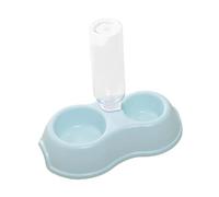 QUXVUIS Gamelles Doubles pour Chats et Chiens avec Abreuvoir Automatique et Fond antidérapant pour Un Nettoyage Facile Pendant Les Repas. Facile à Retirer et à Nettoyer. Il est préférable de rincer