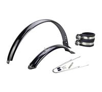 QUXVUIS Garde-Boue pour VTT - Protège Votre vélo des Projections d'eau et de poussière - Amovibles - Garde-Boue et arrière - Faciles à Retirer - Imperméables - 70 cm, Argent, 27.5 Pouces