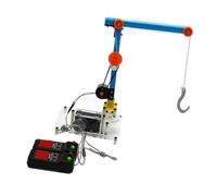 QUXVUIS Grue à Tour Artisanale à Monter soi-même - Jouet éducatif - Expérience Scientifique et créative - Projets Scolaires STEM - Technologie - Petite Production