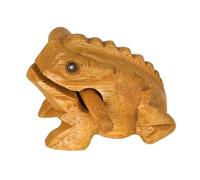 QUXVUIS Guiro compact en bois, instrument de percussion à main, outil d'apprentissage musical portable pour jouer avec des amis lors de fêtes et d'accompagnements musicaux, 7x7cm