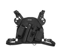 QUXVUIS Harnais de Poitrine Radio Pratique avec Pochette zippée pour Garder l'essentiel à portée de Main en Camping. Ce Harnais est fabriqué en Nylon et Comprend Une Pochette zippée.