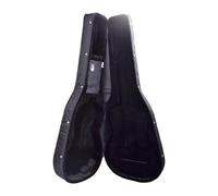 QUXVUIS Housse rigide pour guitare acoustique avec intérieur rembourré offrant une renforcée. Étui rigide portable pour guitare basse et folk, Noir, 41 pouces