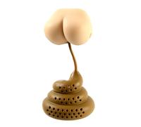 QUXVUIS Infuseur à thé en Silicone élastique en forme de caca Non collant présente filtre à herbes sac filtre boire fournitures maison