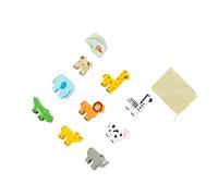 QUXVUIS Jeu de Construction en Bois avec Blocs Animaux à empiler : Un Jeu éducatif Amusant Qui Aide Les Enfants à développer Leur créativité et Leur motricité Fine grâce l'empilage et au tri.