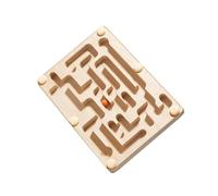 QUXVUIS Jeu de Labyrinthe en Bois avec Billes, activité éducative et ludique pour développer l'équilibre et la logique chez Les Jeunes Enfants (garçons