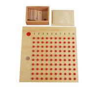 QUXVUIS Jeu de mathématiques en Bois pour Enfants : apprend à s'amuser en Jouant à des Jeux d'arithmétique avec des Amis. Jouet éducatif. Plateau