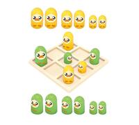 QUXVUIS Jeu de société éducatif et ludique, Petit Format, pour l'intérieur et l'extérieur. Renforce Les Liens Parents-Enfants. Jeu de stratégie interactif Type échecs, Canard, Planche 12x12cm