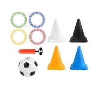 QUXVUIS Jeux d'entraînement pour Enfants, Jeux de Lancer d'anneaux, Circulation, activités de Plein air, Lancer d'anneaux, Parcours d'obstacles, événements fête en intérieur, Amusants pour