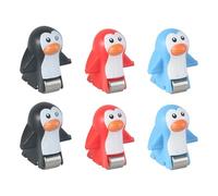 QUXVUIS Jouet de Piste de Course, Jouet Coulissant d'escalier d'animaux pour Tout-Petits, expériences de Jeu Uniques grâce à des Jouets coulissants de , 6 Pingouins , 2.5 x 2.5 cm