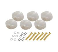 QUXVUIS Kit de 6 boutons de mécaniques pour guitare électro-acoustique classique. Installation facile. Remplacement des boutons de mécaniques de guitare.