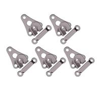 QUXVUIS Kit de boutons métalliques robustes pour la réparation de vêtements, comprenant des crochets pantalon, des attaches, rallonges ceinture et fermetures à œillet. Idéal pour les, Gris Rond