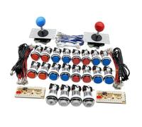 QUXVUIS Kit de joystick d'arcade DIY 5P Joystick avec bouton pour une expérience de jeu sans délai Carte USB d'arcade sans délai avec USB