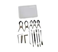 QUXVUIS Kit d'outils de réparation pour saxophone comprenant une pince pour retirer les clés, un outil de nivellement et d'entretien pour saxophones à vent en bois. Accessoires pour saxophone.