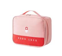 QUXVUIS Kit d'urgence sac extérieur vide étanche Portable pilule organisateur Camping randonnée sac à aide voyage paquet étui voiture, Rose